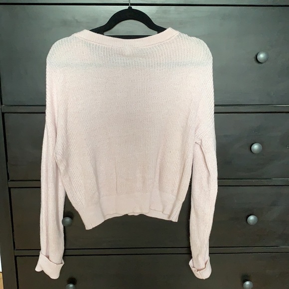 Light pink long sleeve shirt from Garage, medium. - Picture 4 of 4
